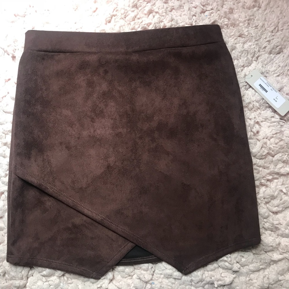 Brown Lizard Thicket Envelope Skirt